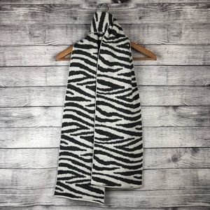 Nordstrom scarf grey white zebra stripes